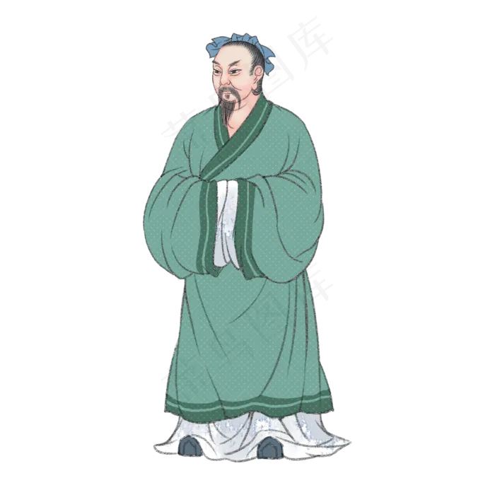 张良国学道家名士,免抠元素(2000X2000(DPI:300))psd模版下载