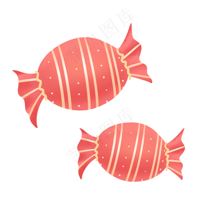 粉红色金色花纹卡通六一儿童节糖