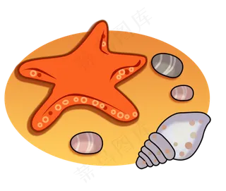 卡通贝壳png素材