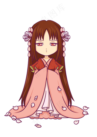 Q版十二花仙杏花