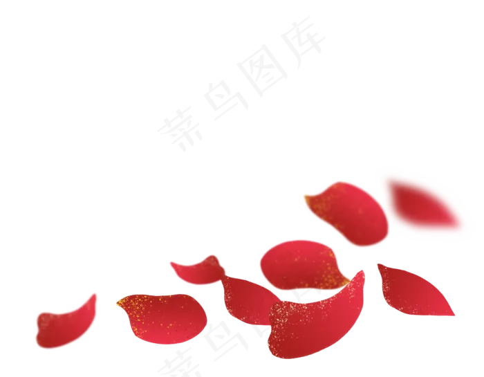 玫瑰花瓣飘落素材图(2542X1980(DPI:300))psd模版下载