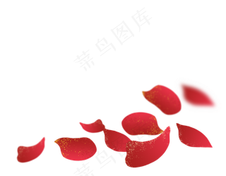 玫瑰花瓣飘落素材图
