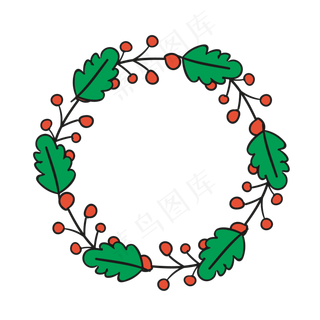 清新叶子树叶边框