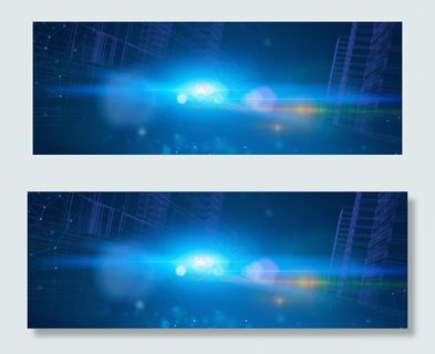 商务科技城市粒子banner