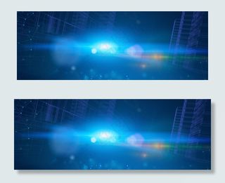 商务科技城市粒子banner