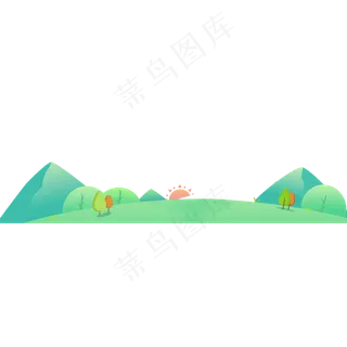 春天风景,免抠元素