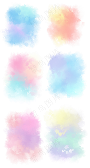 梦幻水彩粉彩笔刷