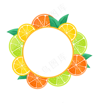 夏季水果边框6