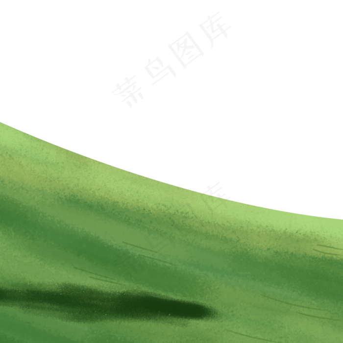 卡通绿色草原下载,免抠元素(2000*2000px 300 dpi )psd模版下载