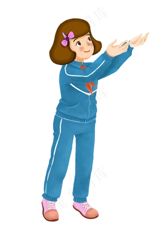 穿校服的小女孩