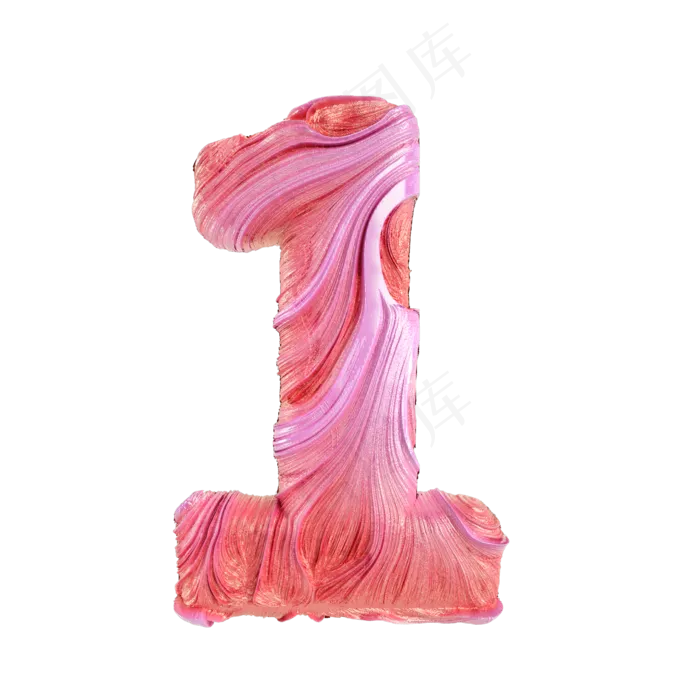 唯美倒计时数字1(2000*2000px 	      )