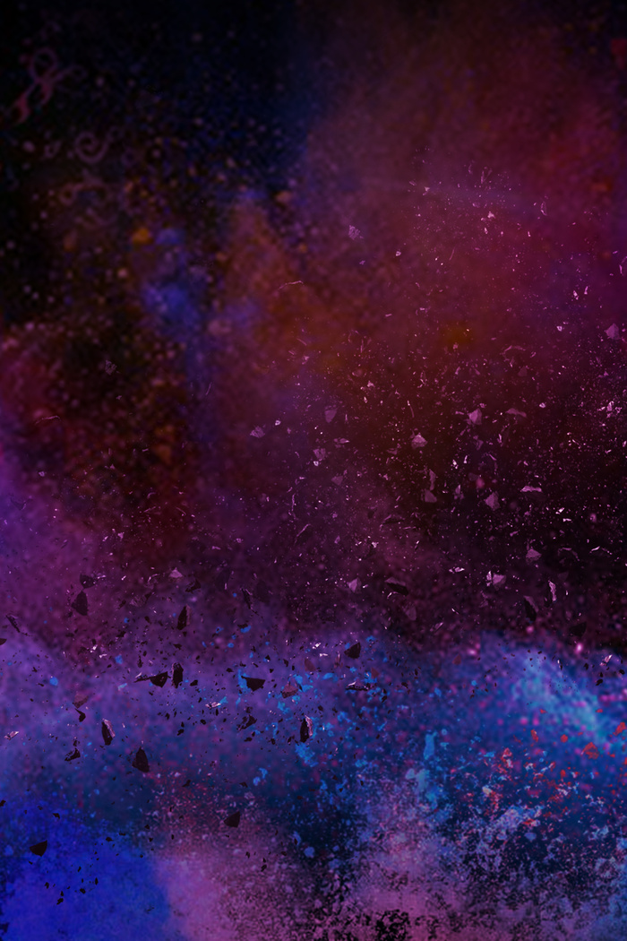 酷炫红色渐变喷溅粉末时尚海报背景图片素材