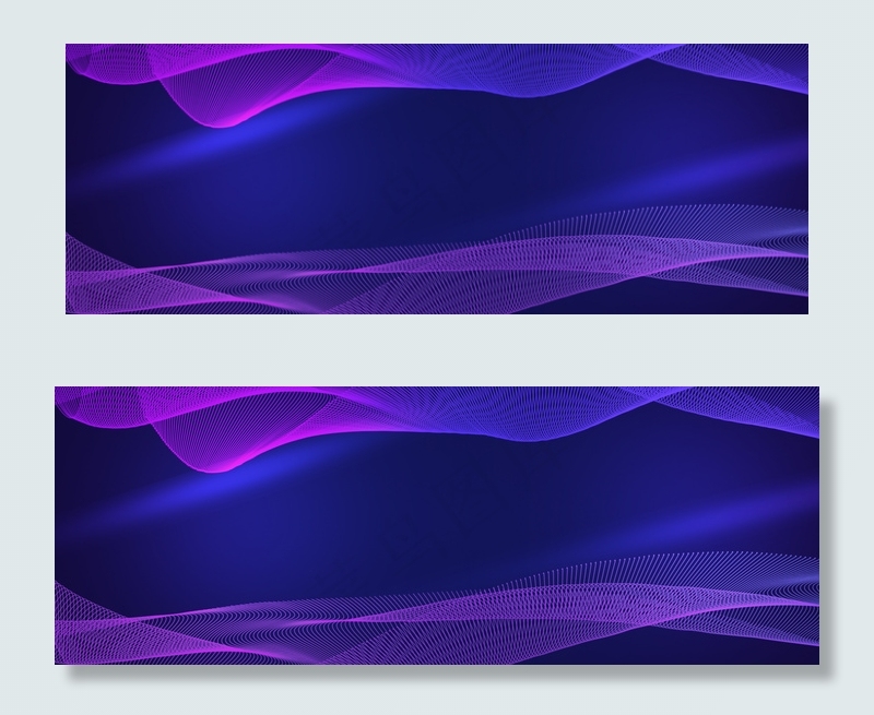 波浪线彩色线条光效背景