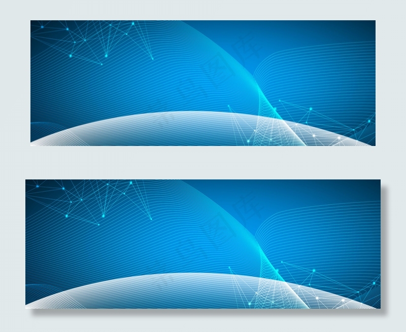 互联网商业大气几何背景