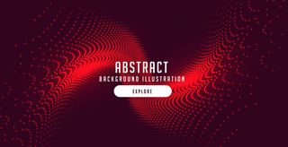 红色粒子爆发抽象运动背景