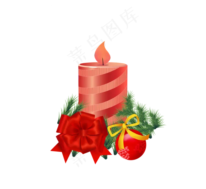 圣诞蜡烛(2500X2500(DPI:299))psd模版下载