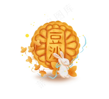 中秋节手绘玉兔和月饼 中秋节手绘玉兔和月饼