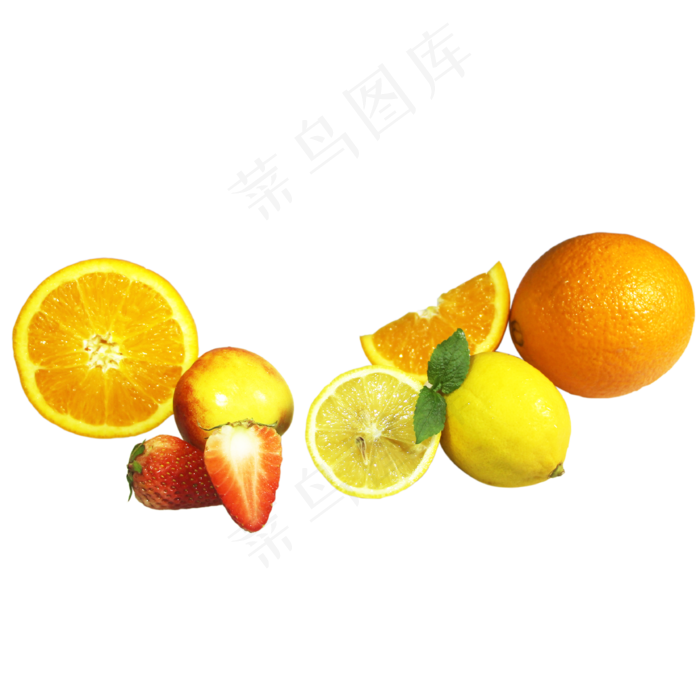 多色夏日水果组合