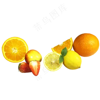 多色夏日水果组合