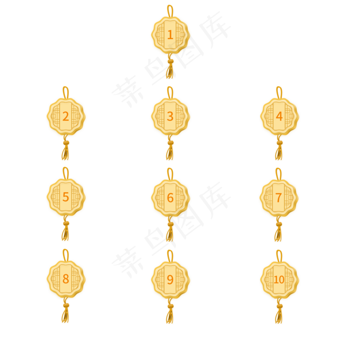 中秋节序号分割符(2000X2000(DPI:300))psd模版下载