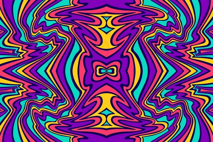 色彩鲜艳的迷幻背景eps,ai矢量模版下载