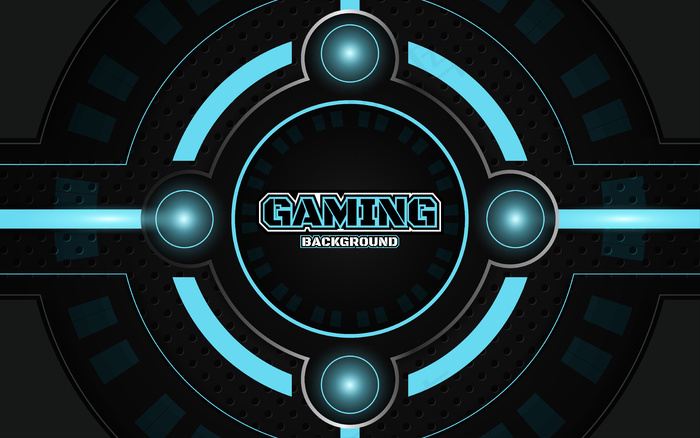 抽象的未来黑色和蓝色游戏背景