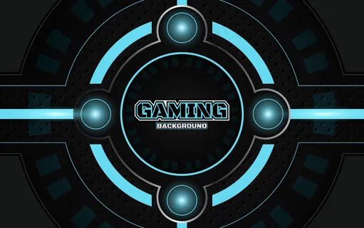 抽象的未来黑色和蓝色游戏背景