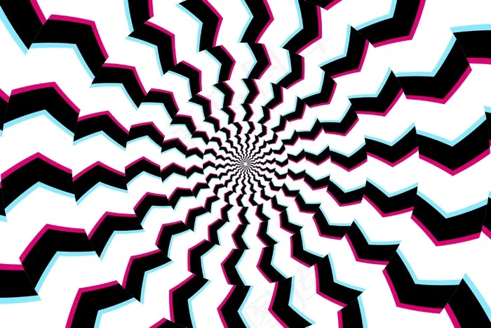 迷幻性视错觉背景eps,ai矢量模版下载