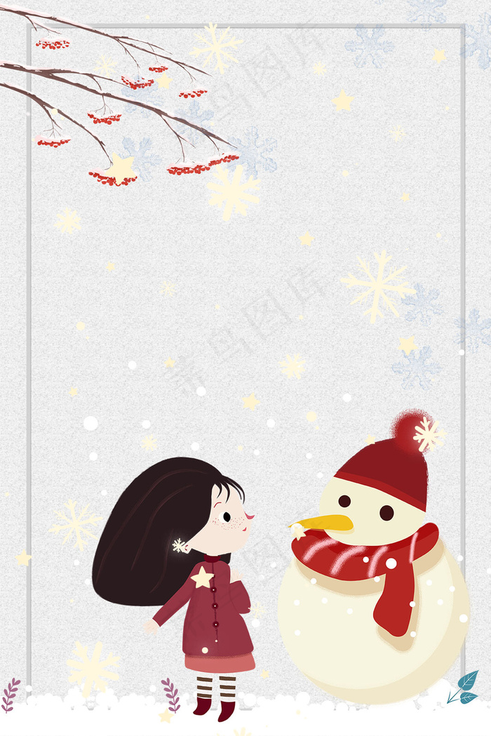 灰色雪人新品活动宣传(3545*5315px 	      )psd模版下载