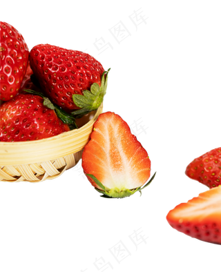 新鲜的草莓摄影图片