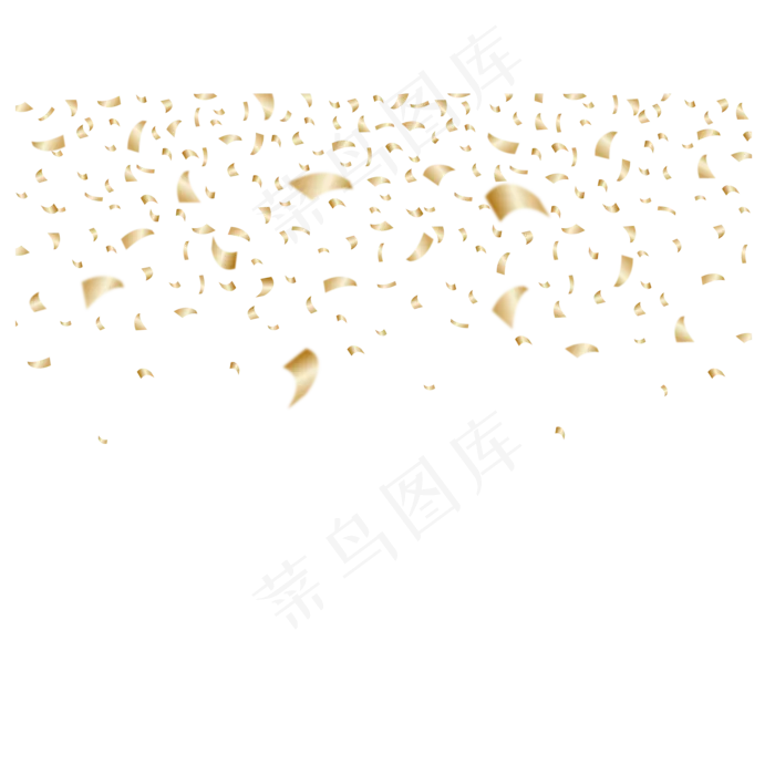 双十一矢量金色漂浮碎片元素ai矢量模版下载