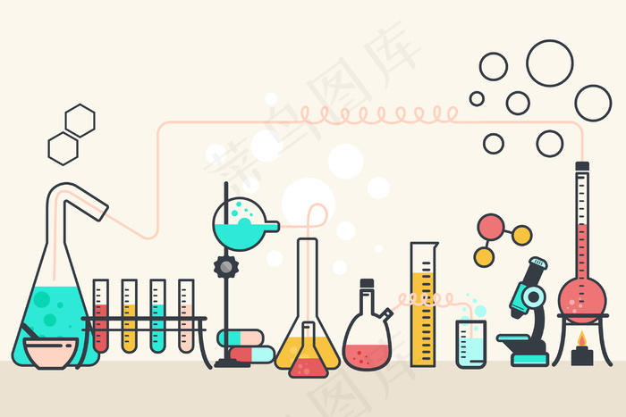 平面设计科学实验室eps,ai矢量模版下载