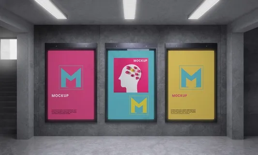 组背光现代城市垂直模型样机