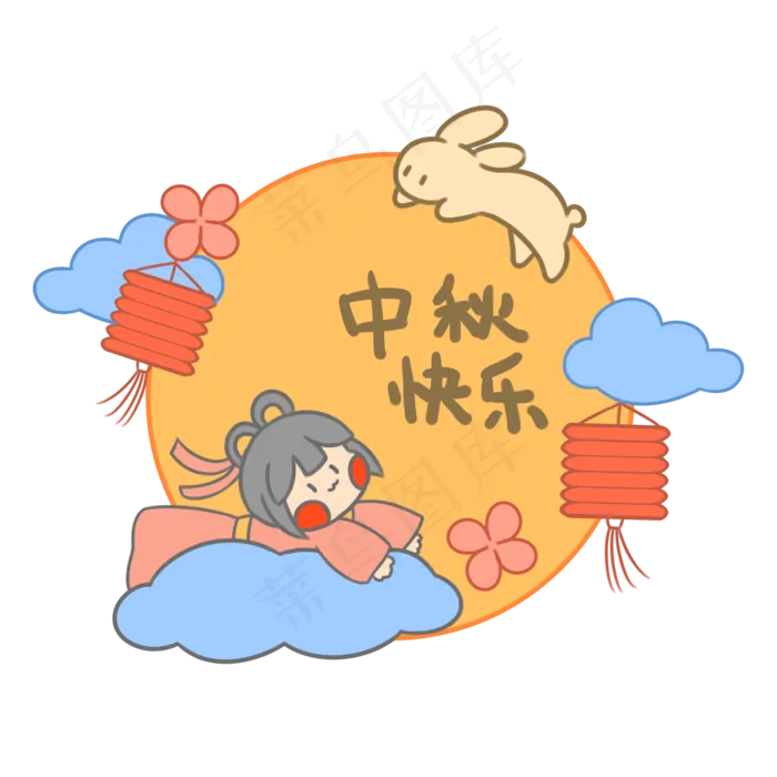 中秋嫦娥玉兔(2000X2000)