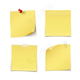 带别针、夹子和苏格兰威士忌的不干胶便笺