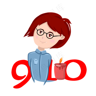 教师节老师蜡烛910