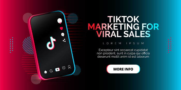 智能手机上的Tiktok应用程序设计。eps,ai矢量模版下载