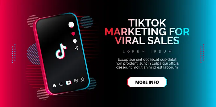 智能手机上的Tiktok应用程序设计。eps,ai矢量模版下载