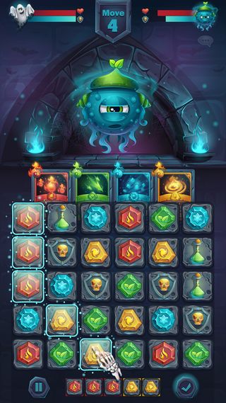 怪物战斗图形用户界面弹头自然游戏场比赛-卡通风格化插图移动格式窗口与选项按钮，游戏项目，卡。