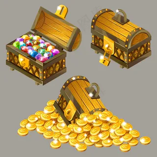 卡通等距与珍宝集