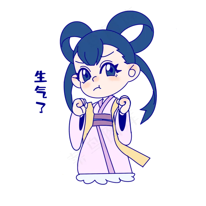 嫦娥生气了表情包(2000X2000(DPI:300))psd模版下载