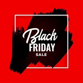 红色水彩黑色星期五背景