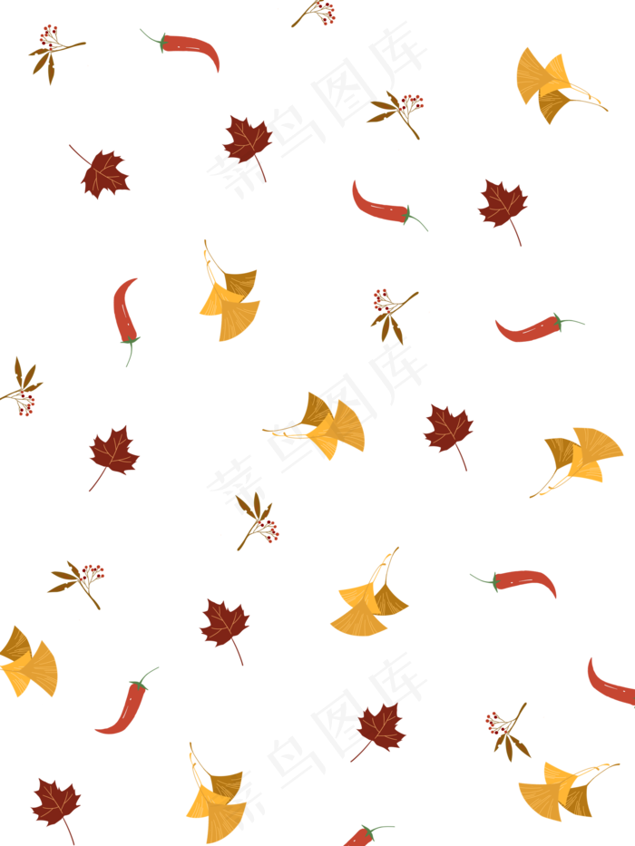立秋红辣椒底纹装饰(2100X2800(DPI:299))psd模版下载
