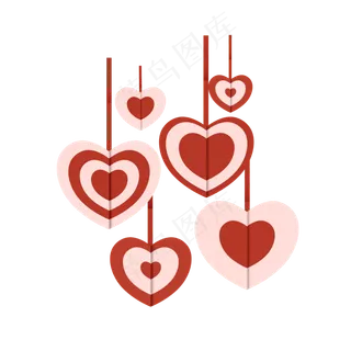 情人节爱心挂饰