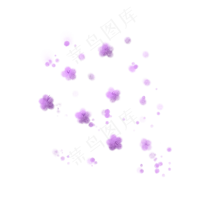 紫色落叶花朵花瓣落花(2048X2048(DPI:132))psd模版下载