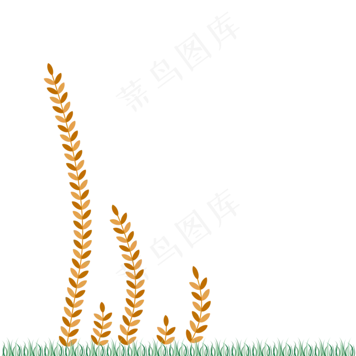 青草地树叶黄色秋叶(2000X3020(DPI:300))ai矢量模版下载