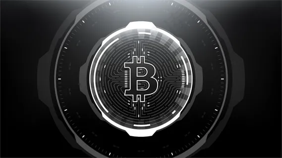 比特币未来科幻技术加密货币纹理硬币hitech插图 比特币未来科幻技术加密货币纹理硬币hitech插图