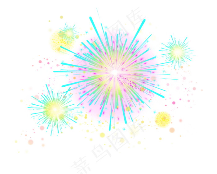 礼花节日烟花(2500X2000(DPI:300))psd模版下载