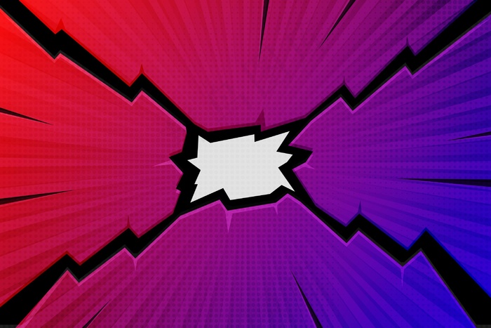 平面漫画风格背景