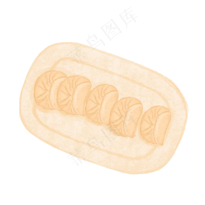 立冬卡通水饺装饰素材(2000X2000(DPI:300))psd模版下载